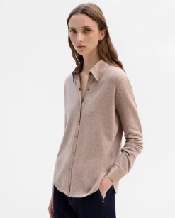 Prendas De Punto|Camisas Y Blusas|SIMORRA Camisa punto combinada Beige