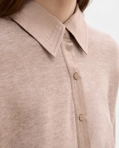 Prendas De Punto|Camisas Y Blusas|SIMORRA Camisa punto combinada Beige