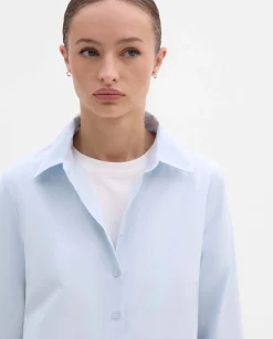 Camisas Y Blusas|SIMORRA Camisa recta algodón Azul