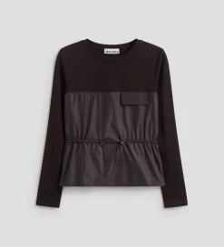 Camisetas Y Tops|SIMORRA Camiseta combinada técnica Negro