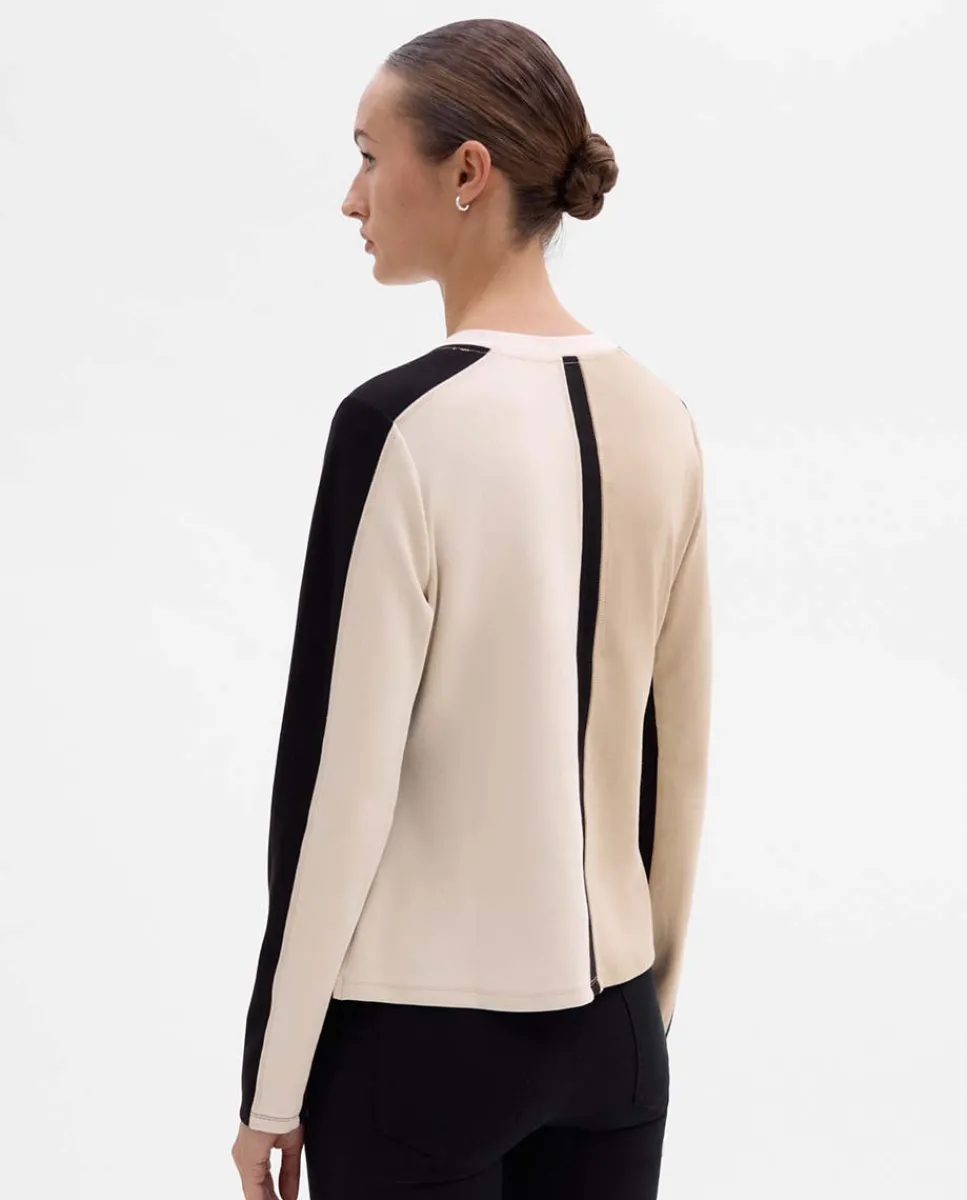 Camisetas Y Tops|SIMORRA Camiseta tricolor Beige-negro