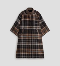 Prendas De Abrigo|SIMORRA Capa reversible cuadros Negro