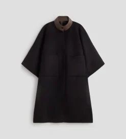 Prendas De Abrigo|SIMORRA Capa reversible cuadros Negro