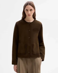 Prendas De Abrigo|Chaquetas|SIMORRA Cazadora ante escote redondo Verde