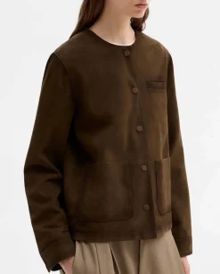 Prendas De Abrigo|Chaquetas|SIMORRA Cazadora ante escote redondo Verde
