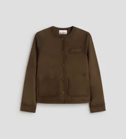 Prendas De Abrigo|Chaquetas|SIMORRA Cazadora ante escote redondo Verde