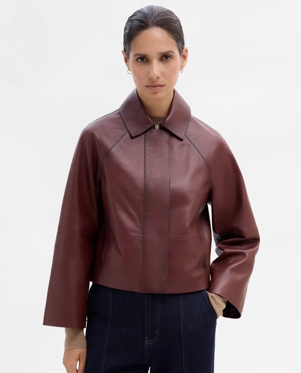 Prendas De Abrigo|Chaquetas|SIMORRA Cazadora corta napa Rojo