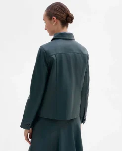 Prendas De Abrigo|Chaquetas|SIMORRA Cazadora napa pespuntes Verde