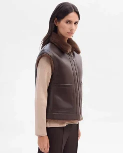 Prendas De Abrigo|Chaquetas|SIMORRA Chaleco corto reversible Marrón