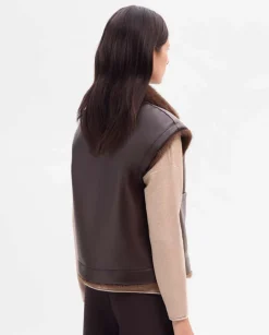 Prendas De Abrigo|Chaquetas|SIMORRA Chaleco corto reversible Marrón