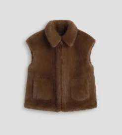 Prendas De Abrigo|Chaquetas|SIMORRA Chaleco corto reversible Marrón