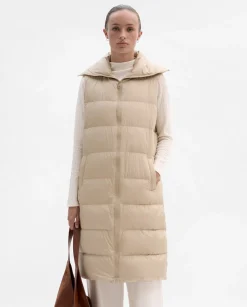 Prendas De Abrigo|Chaquetas|SIMORRA Chaleco largo acolchado Beige