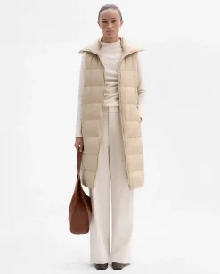 Prendas De Abrigo|Chaquetas|SIMORRA Chaleco largo acolchado Beige
