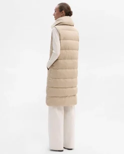 Prendas De Abrigo|Chaquetas|SIMORRA Chaleco largo acolchado Beige