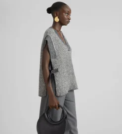 Prendas De Punto|Camisetas Y Tops|SIMORRA Chaleco punto fantasía Gris