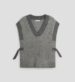 Prendas De Punto|Camisetas Y Tops|SIMORRA Chaleco punto fantasía Gris