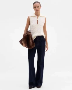 Prendas De Punto|Camisetas Y Tops|SIMORRA Chaleco punto trenzas Blanco