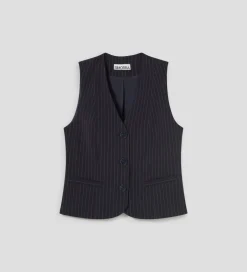Camisetas Y Tops|SIMORRA Chaleco raya diplomática Azul