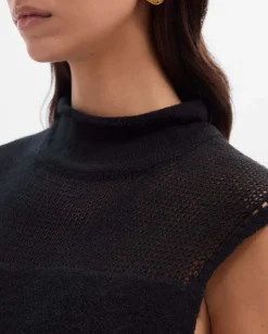 Prendas De Punto|Camisetas Y Tops|SIMORRA Chaleco tricot combinado Negro