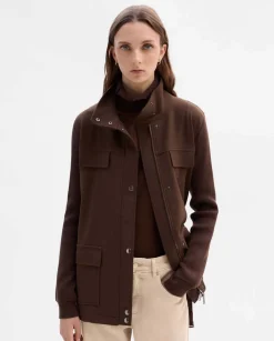 Prendas De Abrigo|Chaquetas|SIMORRA Chaqueta bimateria cinturón Marrón