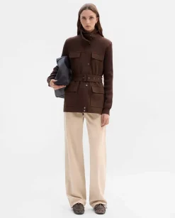 Prendas De Abrigo|Chaquetas|SIMORRA Chaqueta bimateria cinturón Marrón