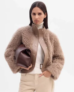 Prendas De Abrigo|Chaquetas|SIMORRA Chaqueta bomber borreguillo Marrón