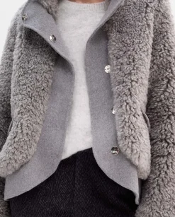 Prendas De Abrigo|Chaquetas|SIMORRA Chaqueta bomber borreguillo Gris