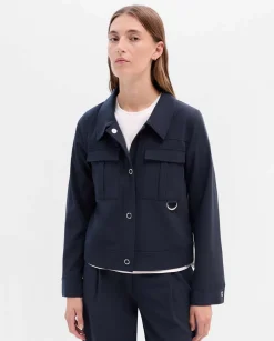 Prendas De Abrigo|Chaquetas|SIMORRA Chaqueta corta bolsillos Azul