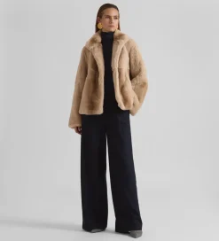 Prendas De Abrigo|Chaquetas|SIMORRA Chaqueta corta pelo Beige