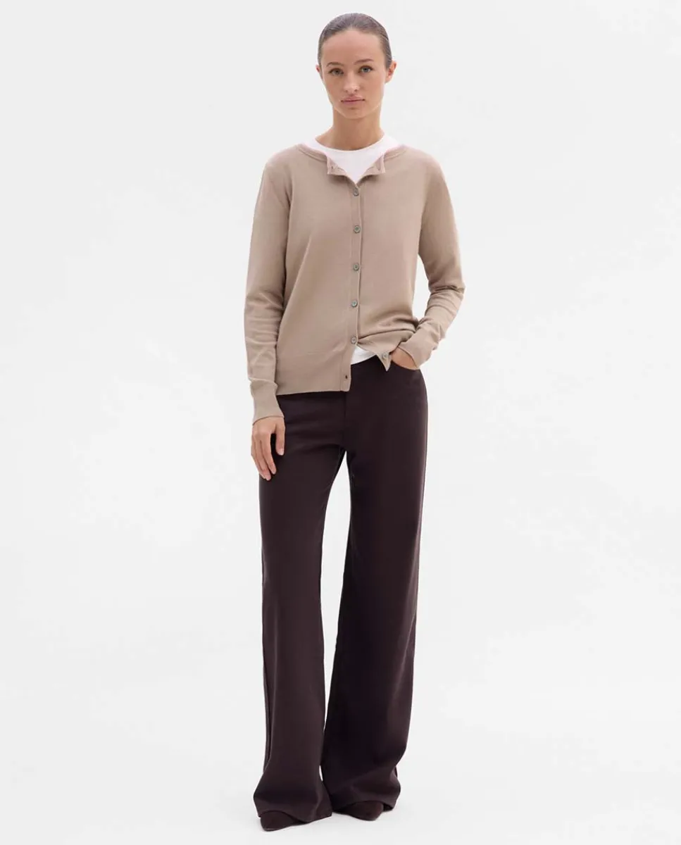 Prendas De Punto|Jerséis Y Cárdigans|SIMORRA Chaqueta de punto bicolor Beige