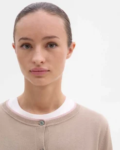 Prendas De Punto|Jerséis Y Cárdigans|SIMORRA Chaqueta de punto bicolor Beige