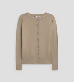 Prendas De Punto|Jerséis Y Cárdigans|SIMORRA Chaqueta de punto bicolor Beige