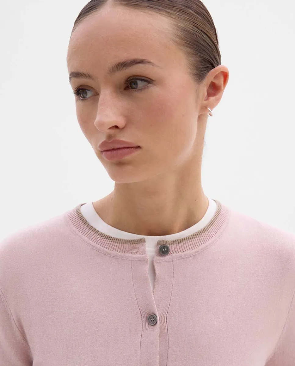 Prendas De Punto|Jerséis Y Cárdigans|SIMORRA Chaqueta de punto bicolor Rosa