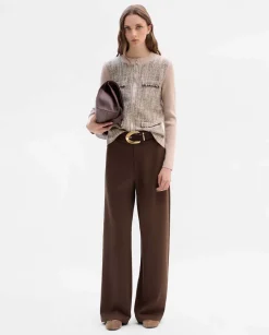 Jerséis Y Cárdigans|SIMORRA Chaqueta de punto bimateria Beige
