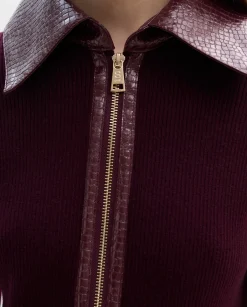 Prendas De Punto|Jerséis Y Cárdigans|SIMORRA Chaqueta de punto combinado Rojo