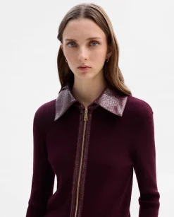 Prendas De Punto|Jerséis Y Cárdigans|SIMORRA Chaqueta de punto combinado Rojo