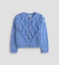 Jerséis Y Cárdigans|SIMORRA Chaqueta punto bordado 3D Azul