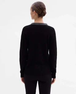 Prendas De Punto|Jerséis Y Cárdigans|SIMORRA Chaqueta punto efecto geométrico Negro