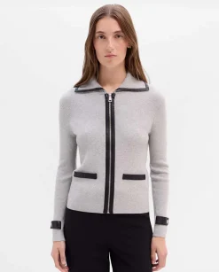 Prendas De Punto|Jerséis Y Cárdigans|SIMORRA Chaqueta punto efecto piel Gris