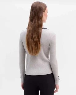 Prendas De Punto|Jerséis Y Cárdigans|SIMORRA Chaqueta punto efecto piel Gris