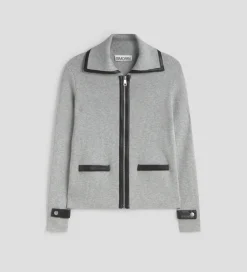 Prendas De Punto|Jerséis Y Cárdigans|SIMORRA Chaqueta punto efecto piel Gris