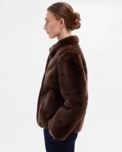 Prendas De Abrigo|Chaquetas|SIMORRA Chaquetón corto pelo Marrón