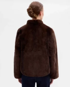 Prendas De Abrigo|Chaquetas|SIMORRA Chaquetón corto pelo Marrón
