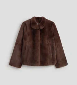 Prendas De Abrigo|Chaquetas|SIMORRA Chaquetón corto pelo Marrón