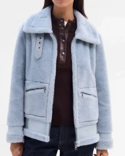 Prendas De Abrigo|Chaquetas|SIMORRA Chaquetón efecto borreguillo Azul