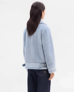 Prendas De Abrigo|Chaquetas|SIMORRA Chaquetón efecto borreguillo Azul