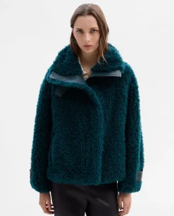 Prendas De Abrigo|SIMORRA Chaquetón efecto pelo Azul