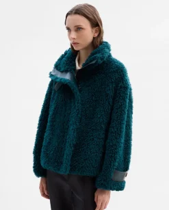 Prendas De Abrigo|SIMORRA Chaquetón efecto pelo Azul