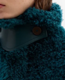 Prendas De Abrigo|SIMORRA Chaquetón efecto pelo Azul