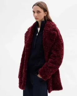 Prendas De Abrigo|Chaquetas|SIMORRA Chaquetón efecto pelo Rojo